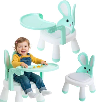 Baby Feeding and Play Chair with Table, Mint