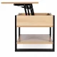 Lift-Top Coffee Table, Light Oak / Anthracite