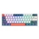 Machenike K500-B61 Wired Mechanical Gaming Keyboard, Red Switch - White and Blue