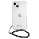 Guess Transparent Hardcase for iPhone 13 Pearl Black