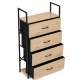ModernHome Cabinet with 4 Fabric Drawers