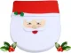 Christmas Bathroom Set Santa Claus, 3 Pieces, Red