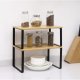 Set of 2 Pcs Bamboo Kitchen Shelf Ruhhy 25661