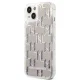 Karl Lagerfeld Liquid Glitter Monogram Case for iPhone 14 Plus, Silver