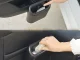 Compact Car Trash Can with PUSH Lid and Mounting Bracket