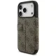 Guess iPhone 17 Pro Wallet Case Book 4G Metal Logo, Brown