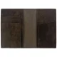Nimmy Raptor Wolf Passport and Wallet Case Brown