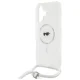 Karl Lagerfeld iPhone 16 Case Crossbody IML Karl Head MagSafe, Transparent