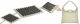 NEO Sport NS-902 Acupressure Acupuncture Massage Mat Set with Pillow, 70x44cm, Gray/Black
