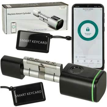 Smart Electronic Door Lock with Fingerprint and Bluetooth, 30-60 mm