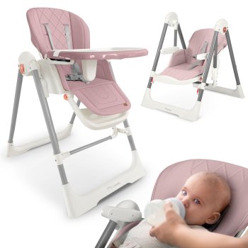 Nukido Elite 3-in-1 Baby High Chair, Pink