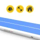 4Fizjo Air Mat PRO Inflatable Gymnastics Track 12 x 2 x 0.3 m with Pump, Blue