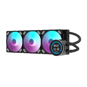 Darkflash DN-D360 Liquid CPU Cooler with LCD Display, Black