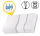 4Fizjo ERGO Orthopedic Pillow, Contoured, 60x40 cm, White