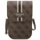 Guess 4G Stripe Phone Handbag, Brown