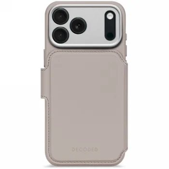 Decoded Leather Detachable Wallet Case with MagSafe  iPhone 17 Pro Max - Gray