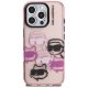 Karl Lagerfeld IML Multi K&C Head Pattern Case for iPhone 16 Pro Max, Pink