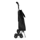 ModernHome Stair Climbing Shopping Trolley with 6 Wheels, 25L, Black