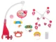 Baby Crib Mobile with Star Projector and Remote Control, Pink