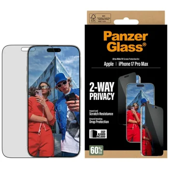 PanzerGlass Ultra-Wide Fit EasyAligner Privacy Glass iPhone 17 Pro Max