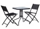 Multigarden Garden Table 60x60 cm, Glass Top