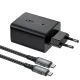 Acefast A17 2in1 GaN Charger and HDMI Adapter 65W USB-C / USB with 1.8m Cable, Black