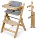 Nukido Timo Wooden High Chair, Adjustable & Foldable Chair for Babies and Toddlers