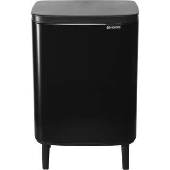 Brabantia Bo Hi Trash Bin 12 L, Matte Black