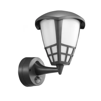 Outdoor Wall Light Maclean MCE518 GR 1xE27 with Motion Sensor IP65, Grey