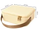 Travel Cosmetic Case with Detachable LED Mirror, Ecru