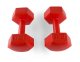 4Fizjo Dumbbells Weight for Fitness Aerobics Sports Training 2x3kg, Red
