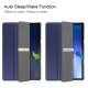 Lenovo Tab M10 (3rd Gen) (TB-328FU) Trifold Stand PU Leather Hard Protective Cover Case, Dark Blue
