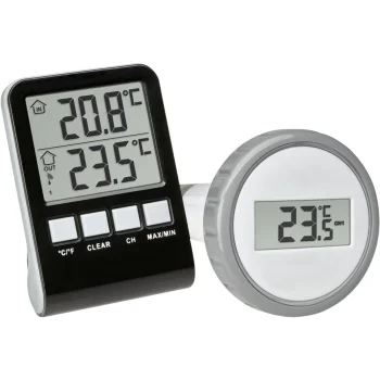 TFA PALMA 30.3067.10 Wireless Pool Thermometer Black/Silver