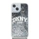 DKNY iPhone 15 Case Liquid Glitters Arch Logo, Black