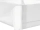 Drawer Organizer for Underwear and Socks, 2 Compartments, White, 20x34x10 cm