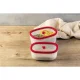 Berkel ICON Glass Vacuum Food Container 0.5L, White/Red