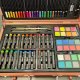 MAALEO Artistic Drawing Painting Set in a Suitcase for Kids, 128 pcs. (paints, pencils, brushes)