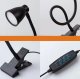 LED Reading Clip Lamp Light with Clip, Black