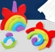 Bakalu Wooden Logic Game & Rainbow Unicorn Sorter