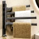 Towel Holder with Movable Arms, Black