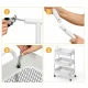3-Tier Rolling Utility Cart with Wheels, White