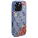 Guess 4G Flowers Print MagSafe Phone Case Cover iPhone 16 Pro Max - blue
