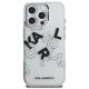 Karl Lagerfeld IML Sketched Graphic Case for iPhone 16 Pro, Clear