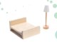 LULILO Wooden Play Dollhouse with Furniture and LED Lightning, 78cm