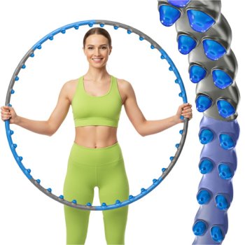 Weighted Massage Hula Hoop Trizand 26347, Foldable, 1.5 kg