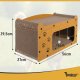 2-Level Cardboard Cat Scratcher House and Bed Purlov 27016