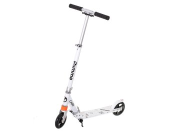 Foldable kids scooter CARI with 145 mm wheels, white