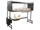 Over the Sink Dish Drying Rack Cabinet with Clear Doors, Organizer 85 cm, Black