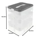 Kruzzel 25757 3-Tier Building Block & Toy Organizer Box 22L