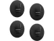Round Self-Adhesive Wall Hook for Towels, Black Steel